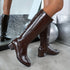 ELEGANTE DAMEN-WINTERSTIEFEL – BEQUEM, ATMUNGSAKTIV, KUNSTLEDER, BLOCKABSATZ & SEITLICHER REISSVERSCHLUSS